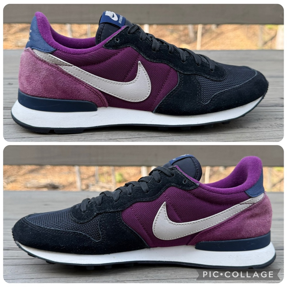Nike Internationalist Suede Mesh Sneakers Purple Black Size 9.5 - Picture 9 of 15